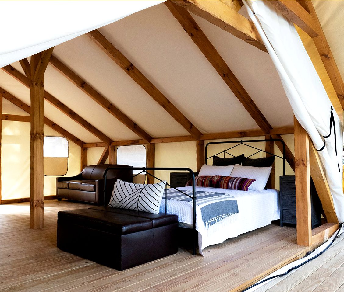 Lake View Glamping Tent with Forest Views in Bostic, North Carolina