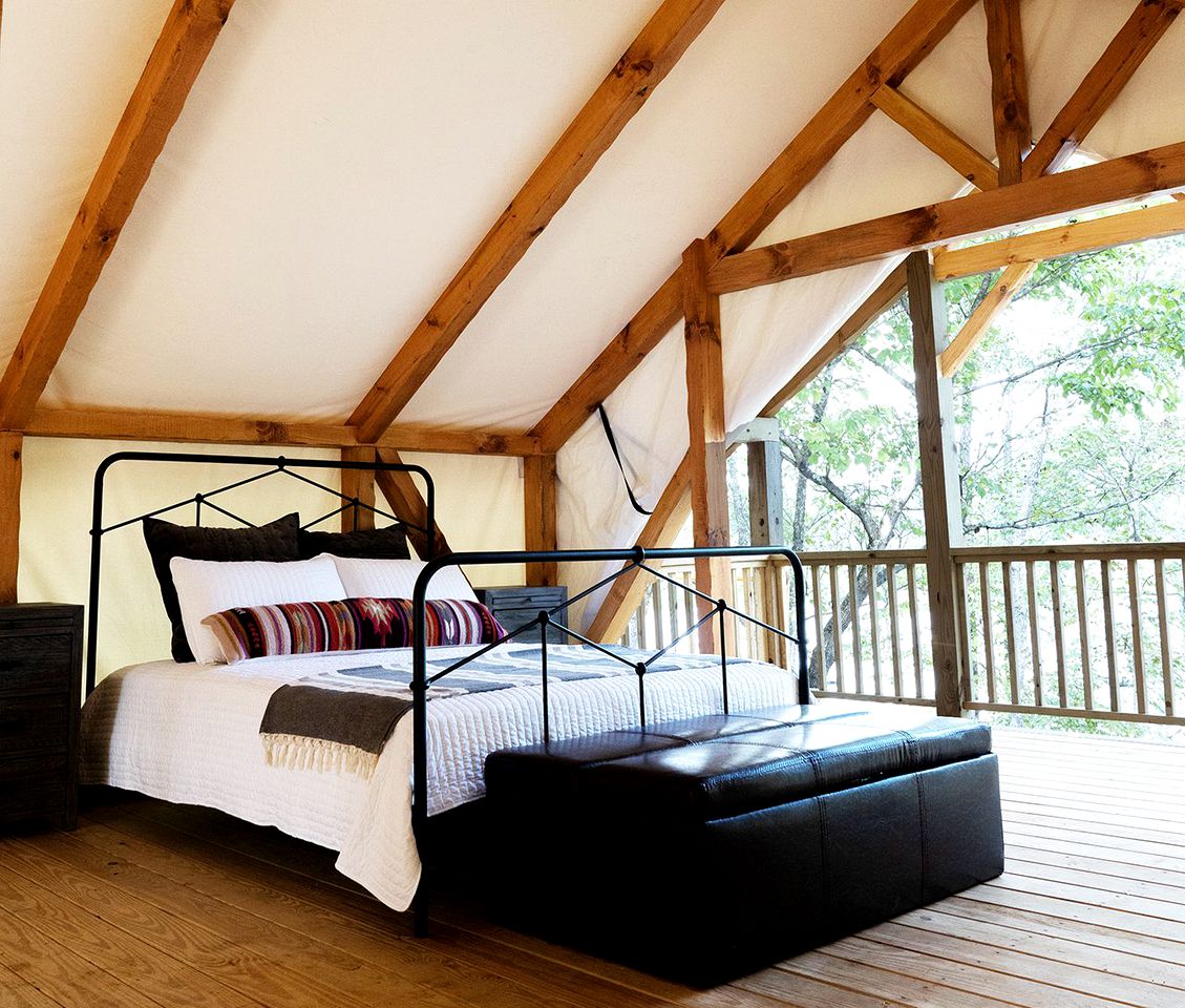 Lake View Glamping Tent with Forest Views in Bostic, North Carolina