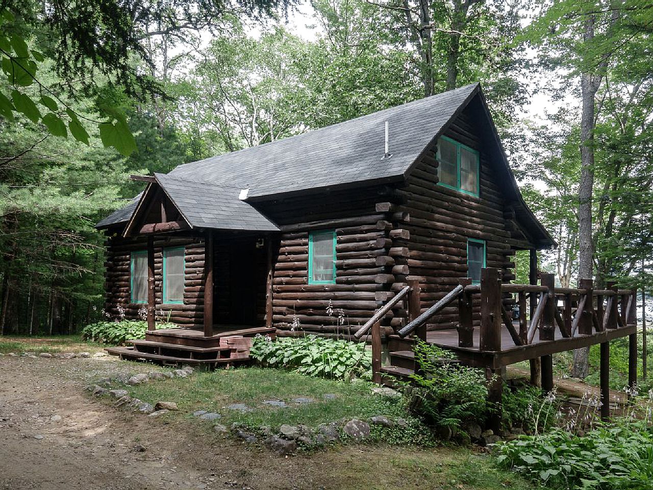 Lakefront Log Cabin Rental In Adirondack Park