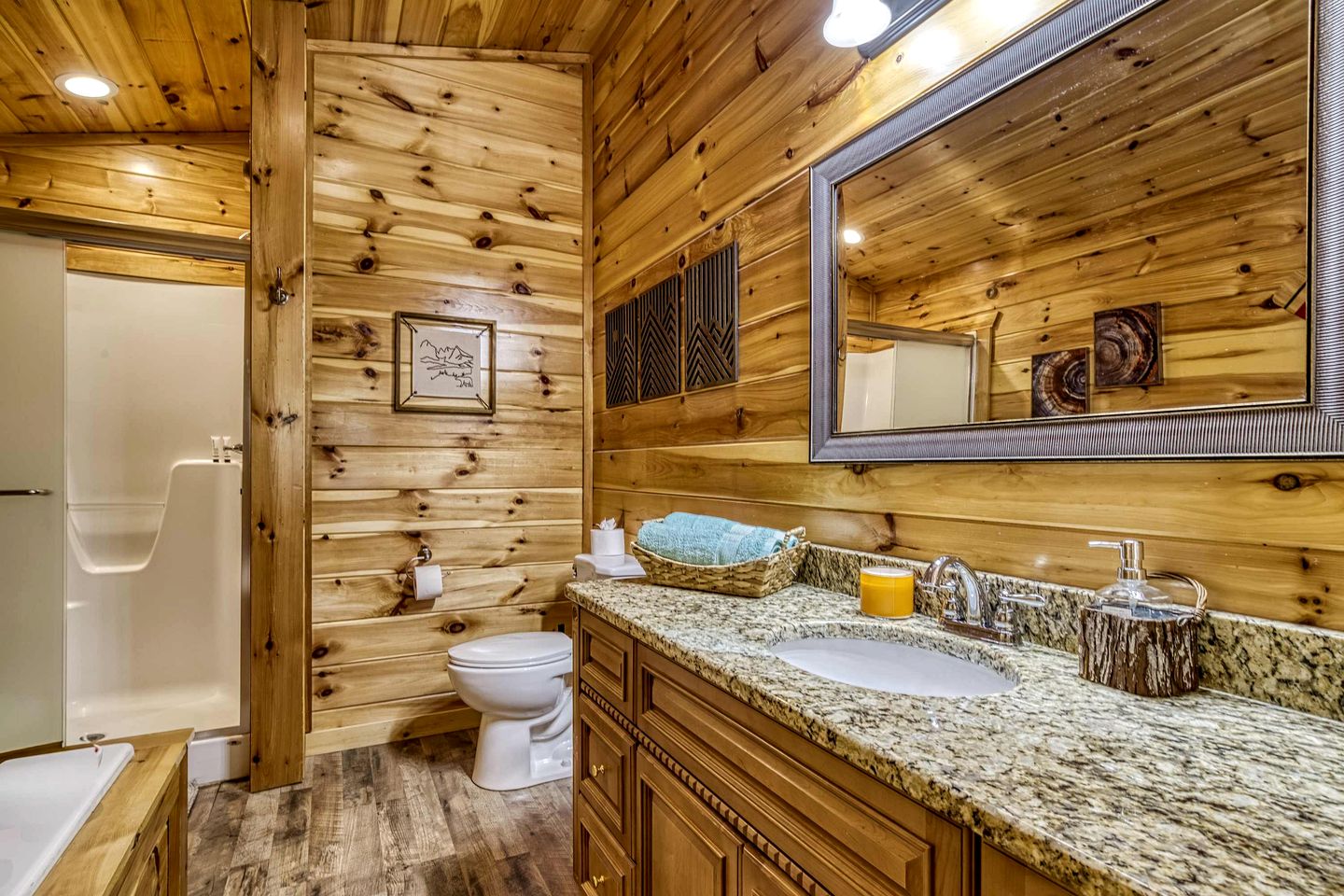 Spacious Mountain Cabin Retreat with Theater, Hot Tub & Fire Pit in Sevierville, Tennessee