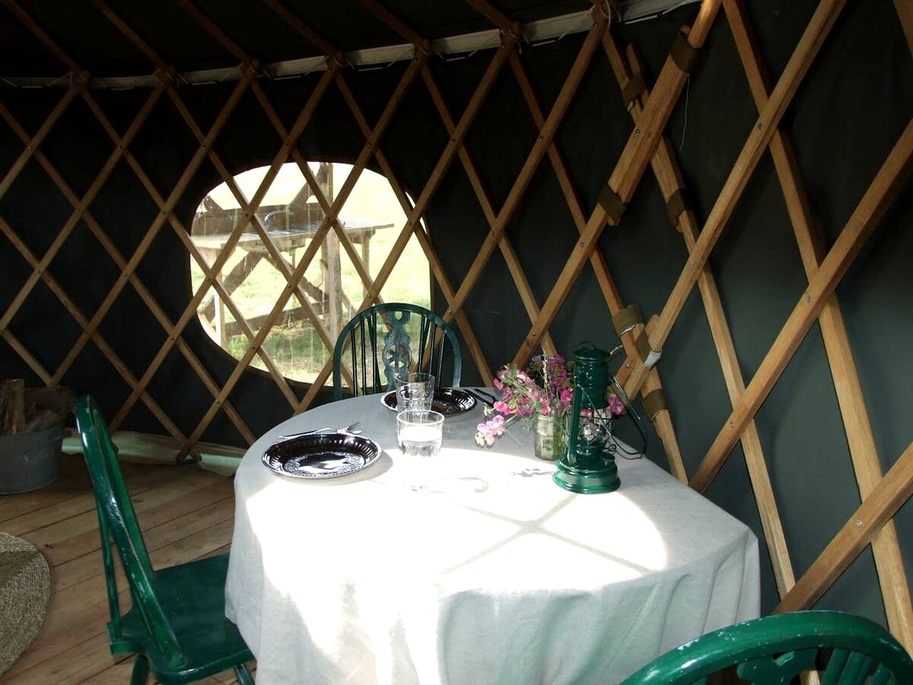 Luxury Meadow Yurt with Wood Stove & Private Deck Escape in England, United Kingdom