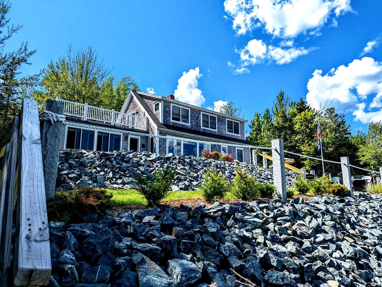 Gorgeous Beach House with Private Beach, Fire Pit & Outdoor Living Near Bar Harbor, Hancock Point Maine