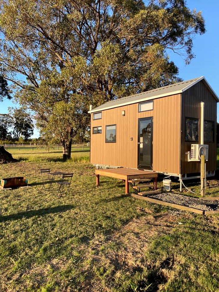 Tiny House Glamping in New South Wales near Werakata National Park