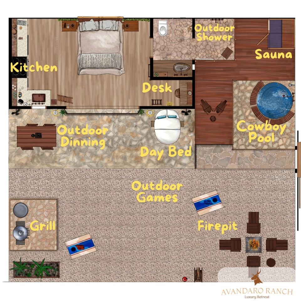 Off-Grid Luxurious Tiny Cabin with Incredible Outdoor and Indoor in Texas