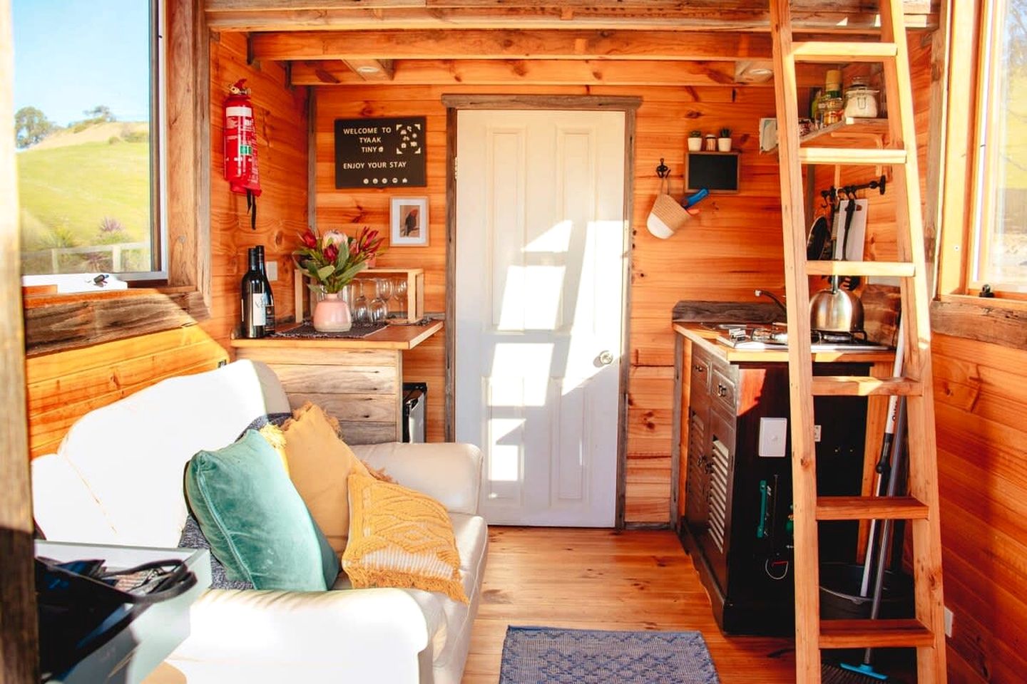 Off Grid Tiny House Glamping on a Victoria Horse Farm