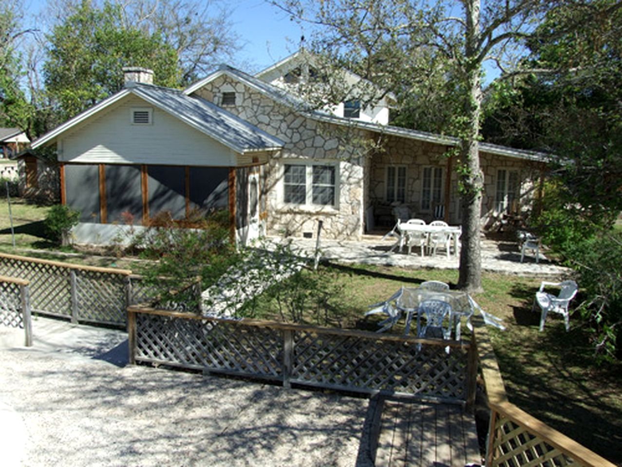 Gorgeous Stone Vacation Rental with a Fireplace in Ingram, Texas