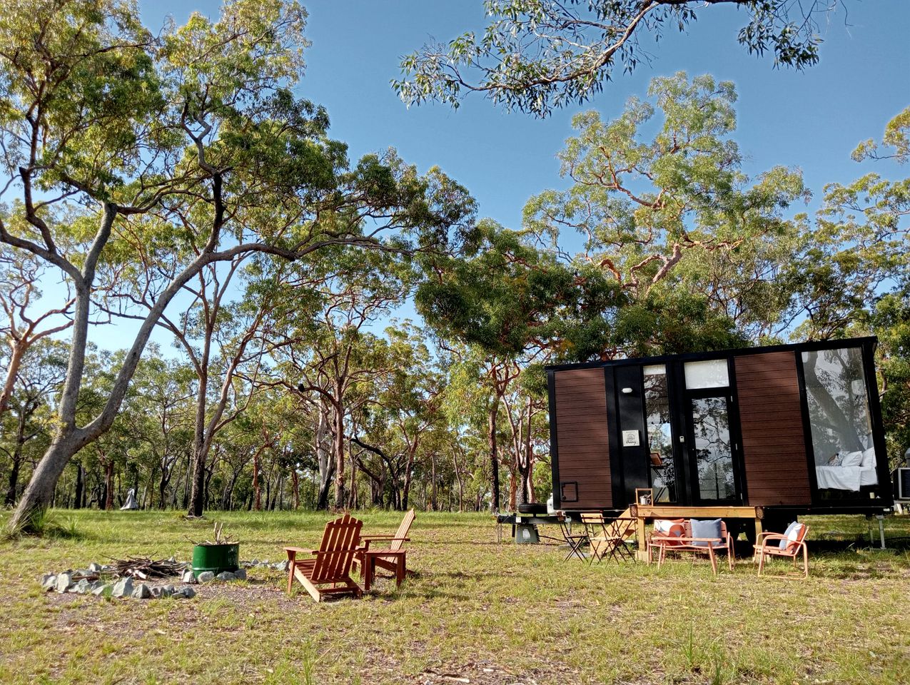 Coastal Tiny House for Glamping near Deepwater National Park