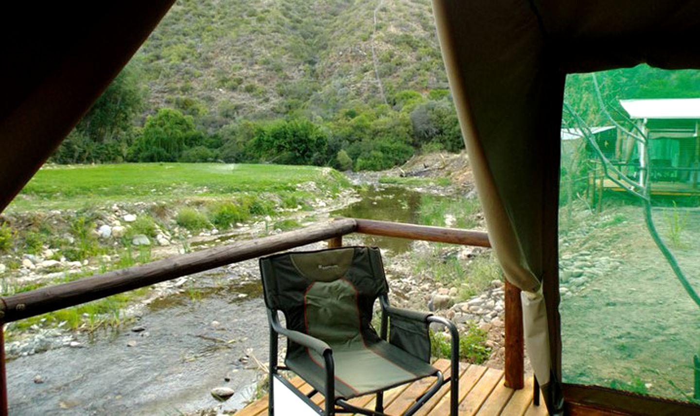 Luxury, Spacious Tent Rental in Oudtshoorn, Western Cape