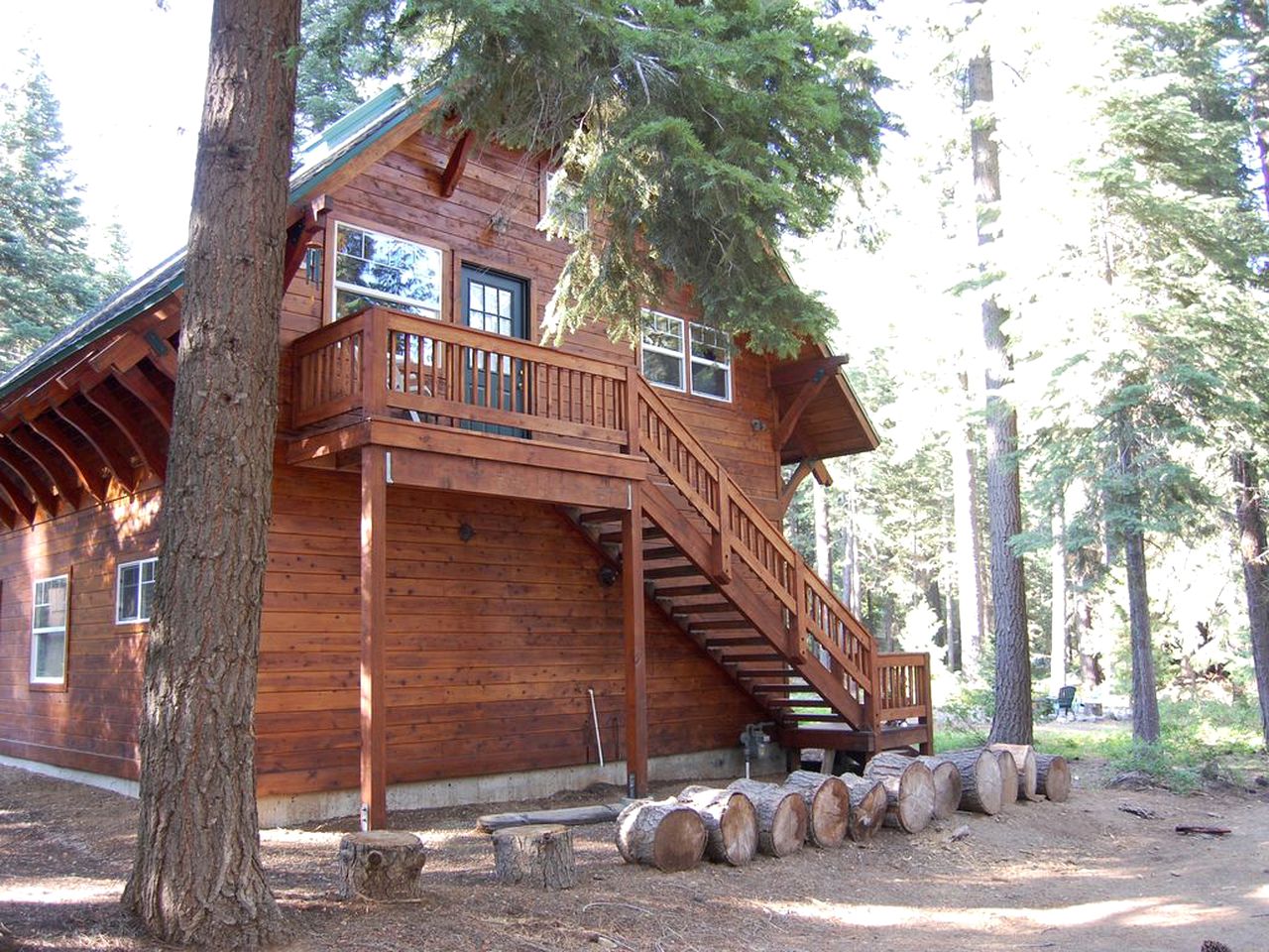 Traditional Log Cabin Rental for Couples on the West Shore of Lake Tahoe, California