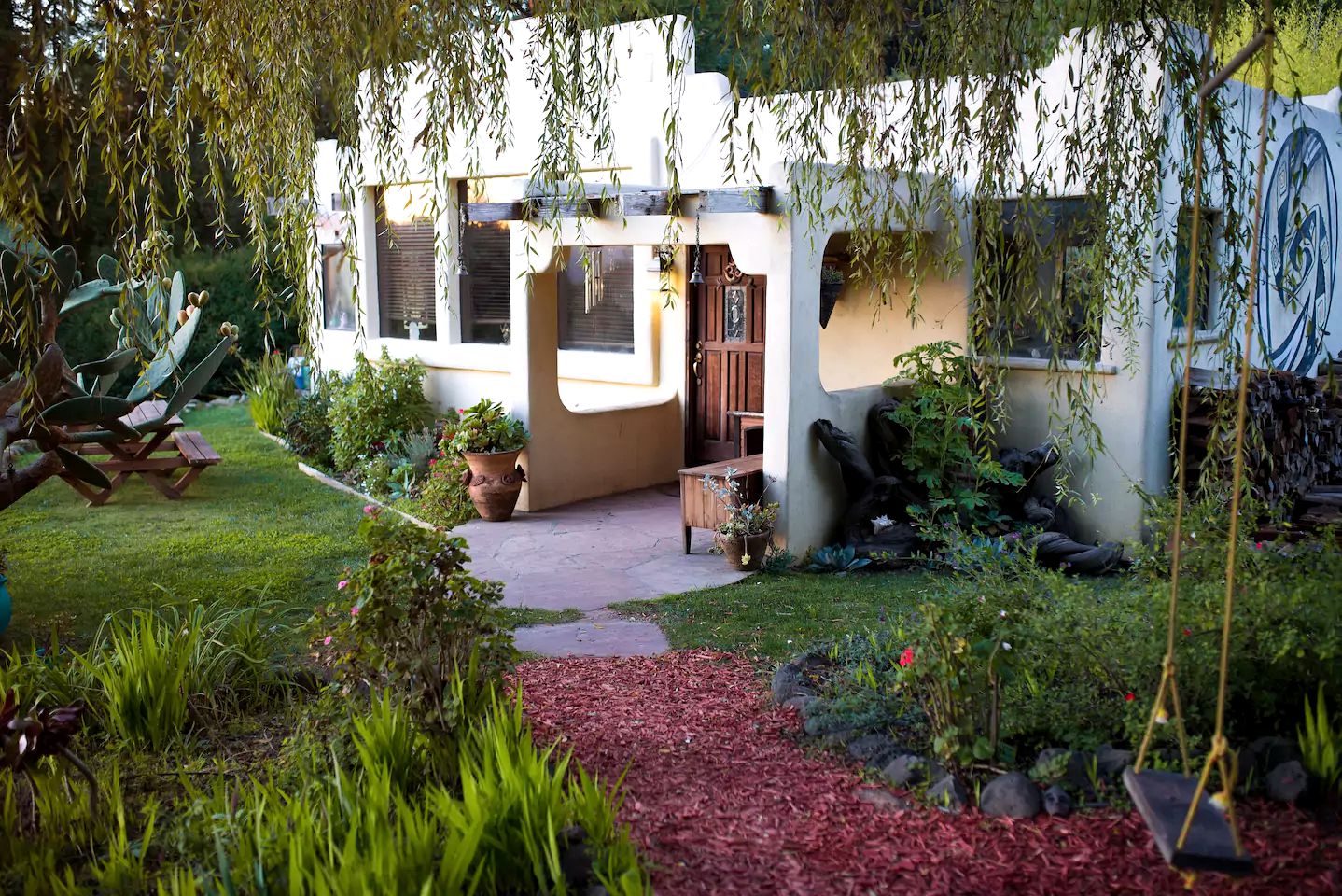 Gorgeous Adobe-Style Cottage with a Shared Pool near Santa Cruz, California