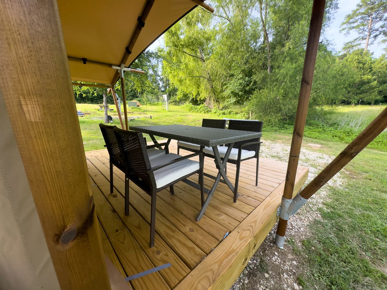 Family-Friendly Safari Tent with Marina Access Near Lake Livingston in Point Blank, Texas