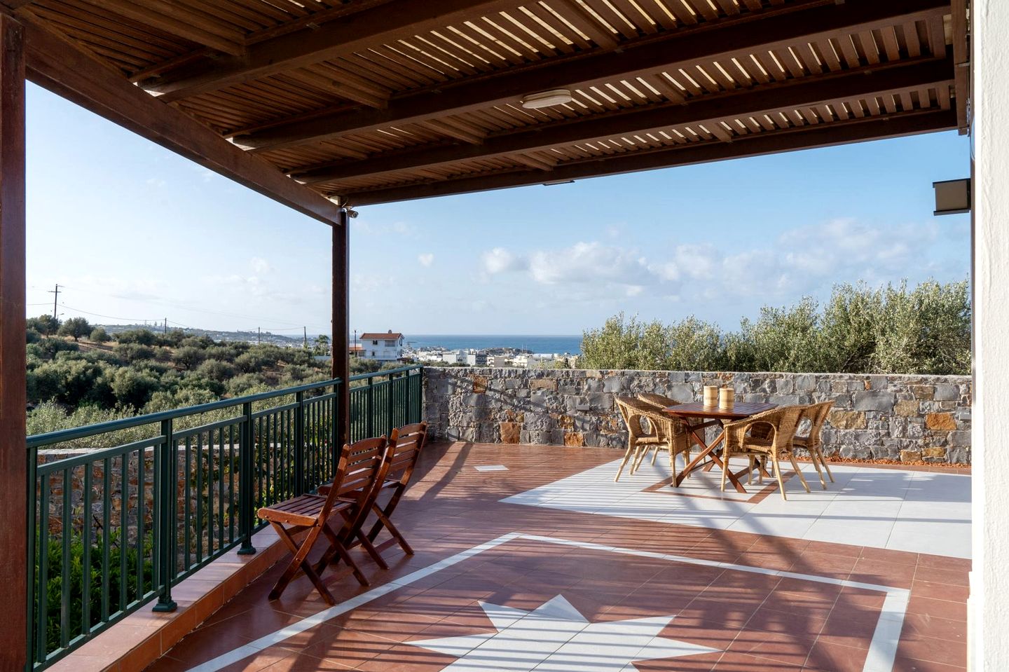 Charming Seaside Villa with Panoramic Sea Views near Beaches in Hersonissos, Crete