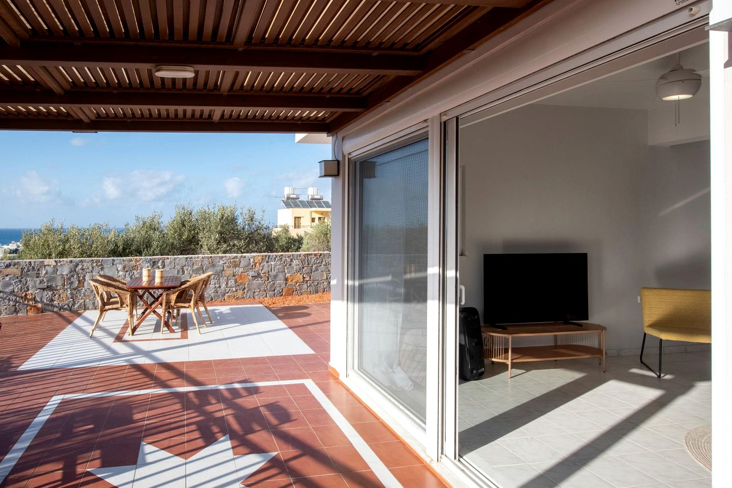 Charming Seaside Villa with Panoramic Sea Views near Beaches in Hersonissos, Crete
