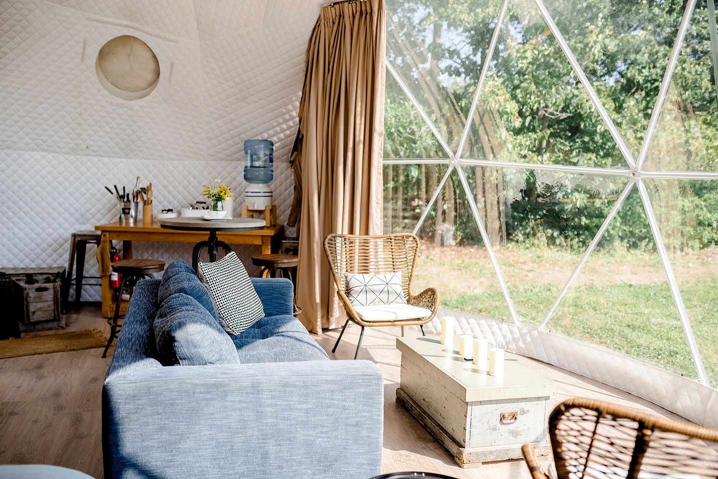 Unique Off-Grid Dome Escape with Hot Tub & Forest Views in Ontario, Canada