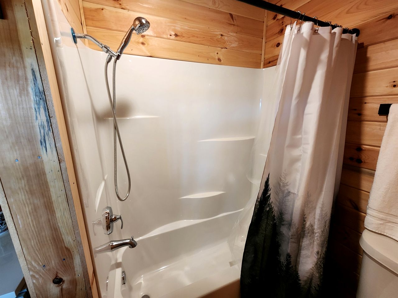 Secluded Rustic Cabins with Private Pond & Trails near ORV Routes in White Cloud, Michigan
