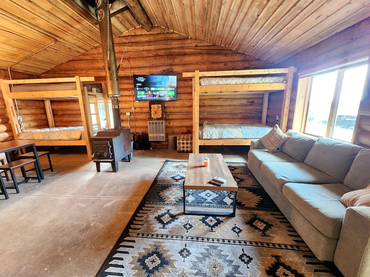Secluded Rustic Cabins with Private Pond & Trails near ORV Routes in White Cloud, Michigan