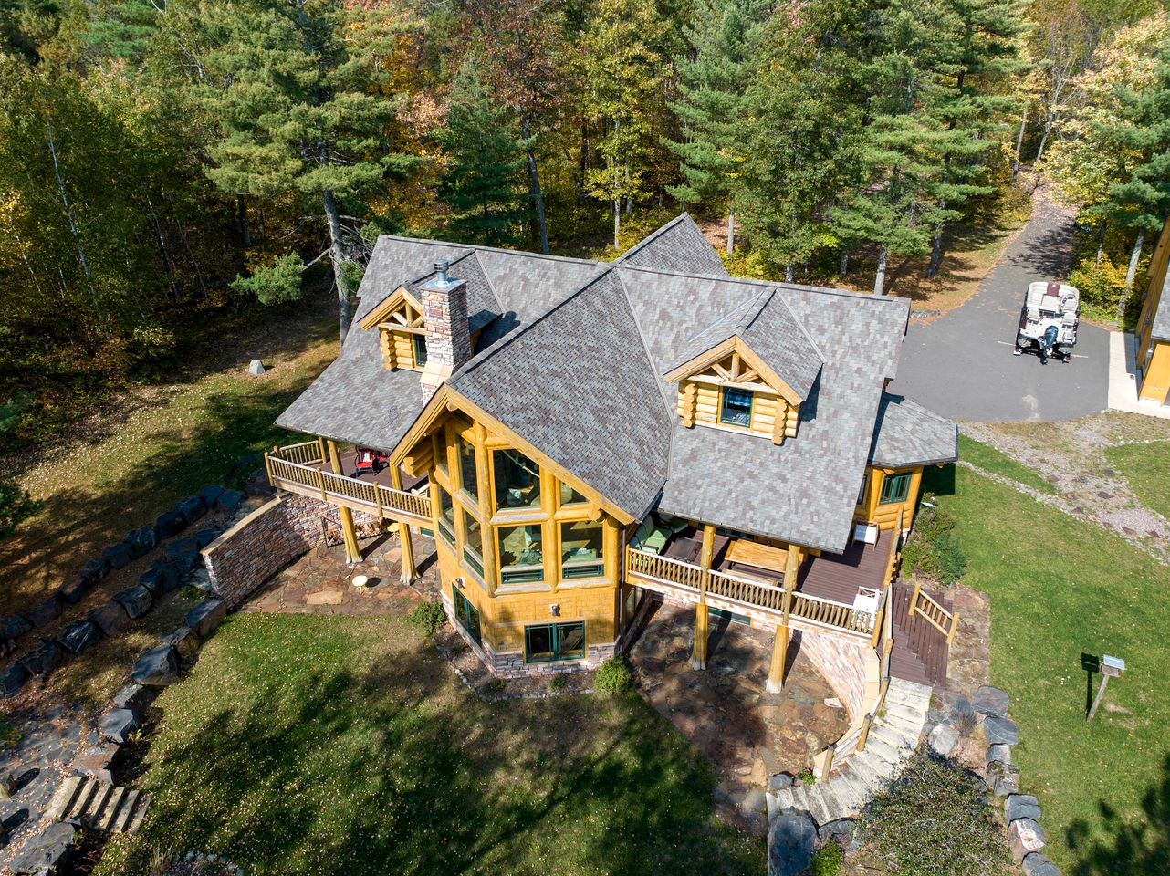 Incredible Lakefront Family Cabin with Boat Dock and Pontoon on Osprey Lake, Wisconsin
