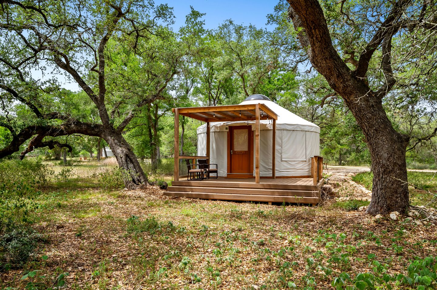 Lavish Texas Yurt in Historic Gruene, Perfect for a Romantic Escape