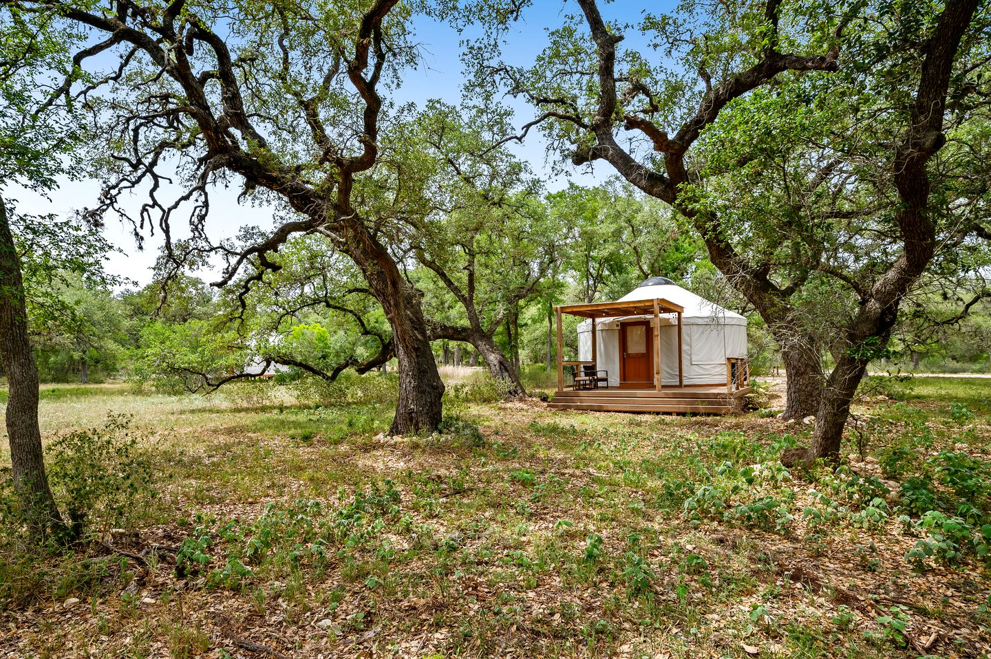 Lavish Texas Yurt in Historic Gruene, Perfect for a Romantic Escape