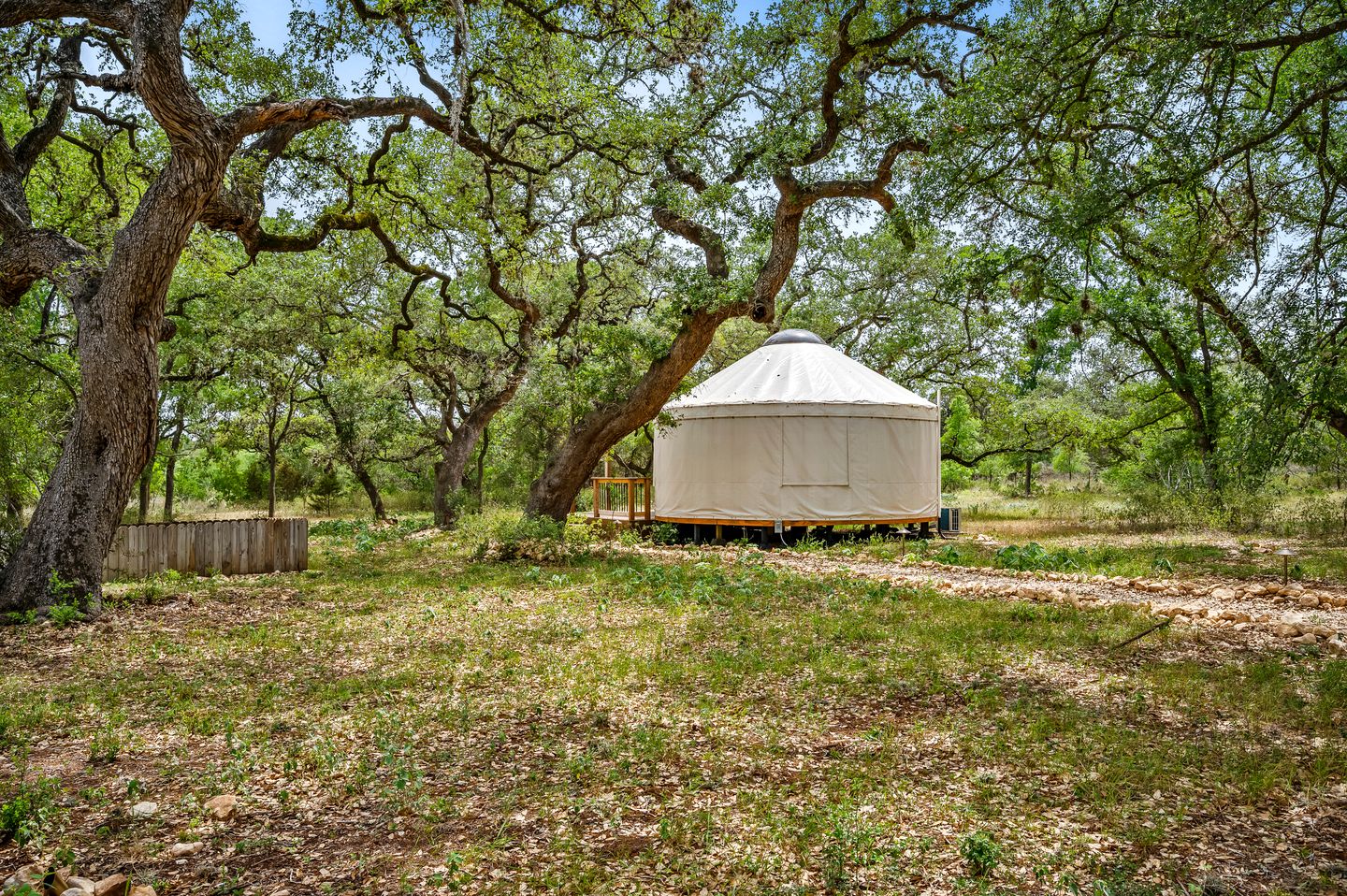 Romantic Glamping Yurt near Canyon Lake, Perfect for an Escape from San Antonio, Texas