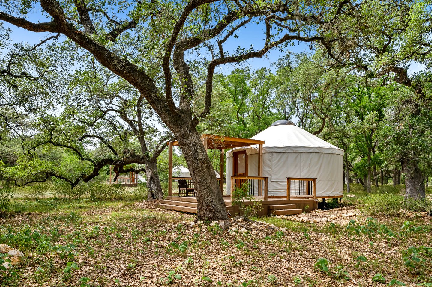 Romantic Glamping Yurt near Canyon Lake, Perfect for an Escape from San Antonio, Texas