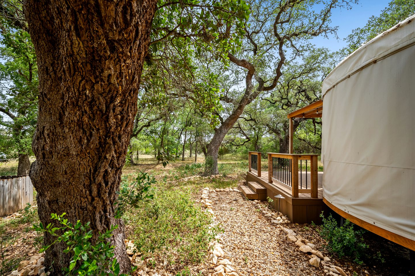 Romantic Glamping Yurt near Canyon Lake, Perfect for an Escape from San Antonio, Texas