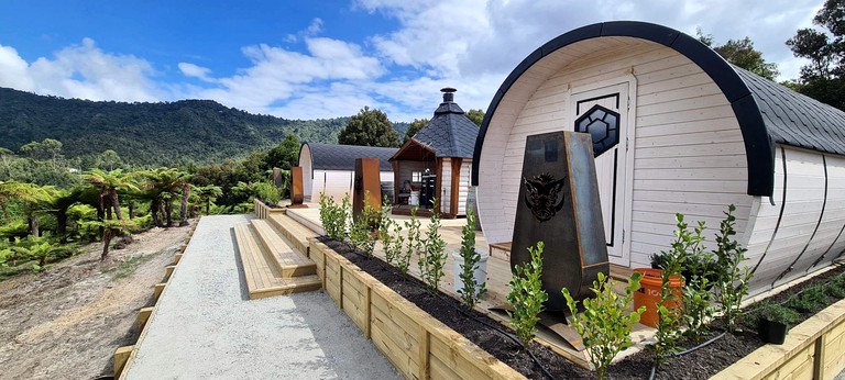 Off-the-Grid Viking-Style Barrels for Glamping on New Zealand's Wonderful West Coast
