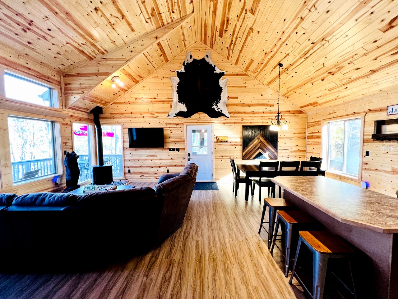 Outstanding Retreat with Dock, Game Space and Lake Views in Wisconsin