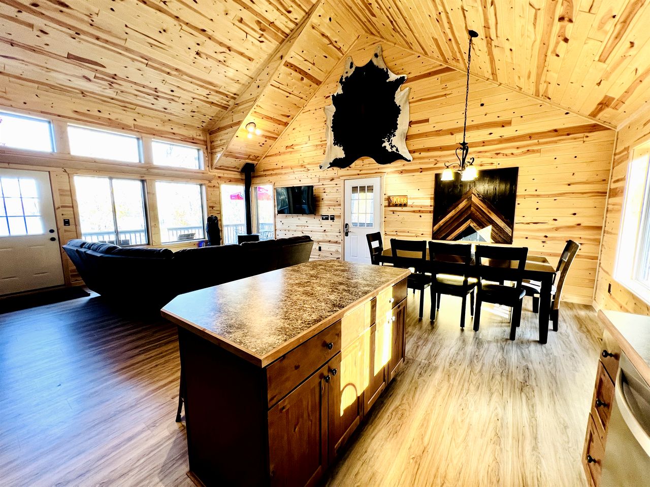Outstanding Retreat with Dock, Game Space and Lake Views in Wisconsin