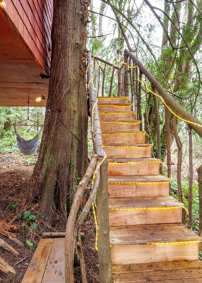 Relaxing Tree House in Sequim, Washington, Perfect for a Glamping Getaway to Olympic National Park