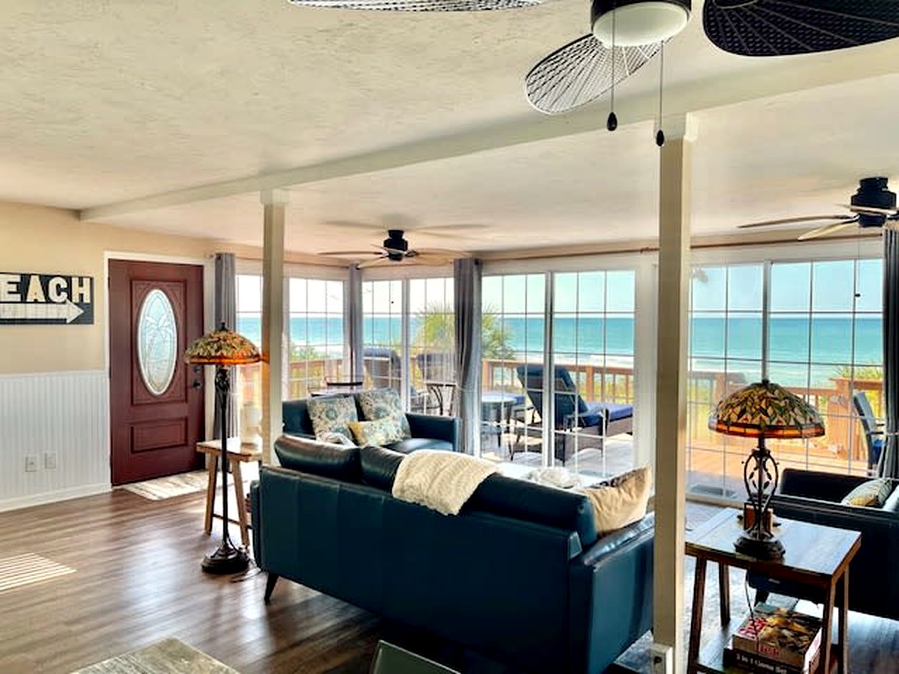 Secluded Beachfront Vacation Home with Private Boardwalk on Little Gasparilla Island near Boca Grande, Florida