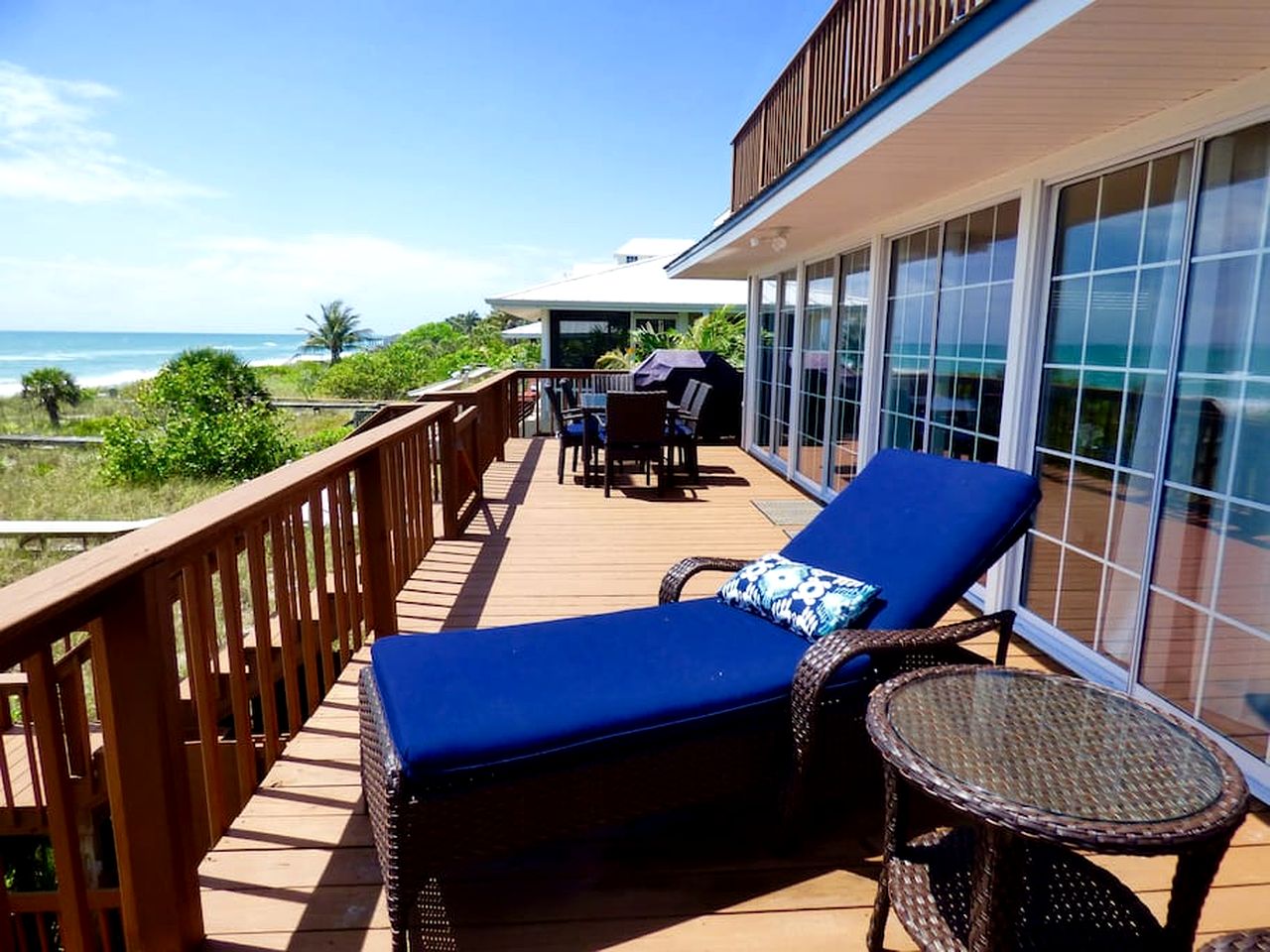 Secluded Beachfront Vacation Home with Private Boardwalk on Little Gasparilla Island near Boca Grande, Florida