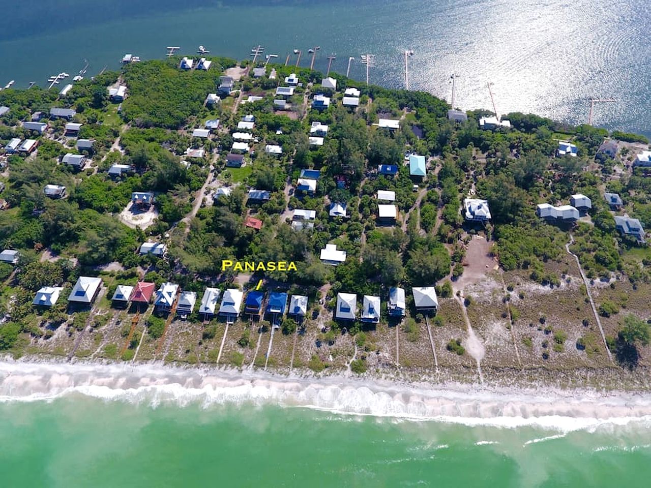 Secluded Beachfront Vacation Home with Private Boardwalk on Little Gasparilla Island near Boca Grande, Florida