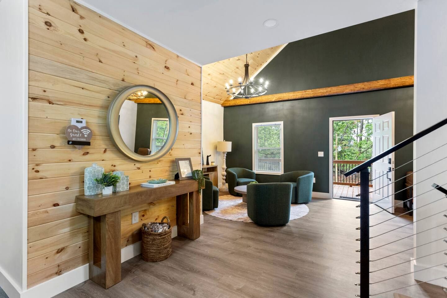 Stylish Lakehouse with Black-and-White Modern Design near Lake Hartwell, Clemson SC