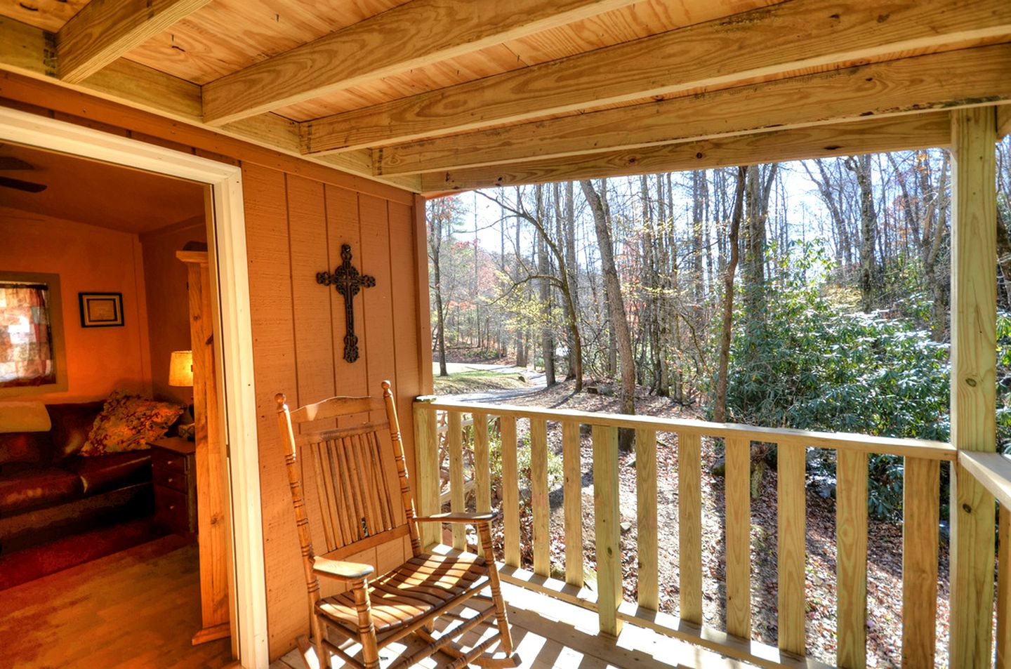 Log Cabin Getaway in the Mountains for Two near Maggie Valley, North Carolina