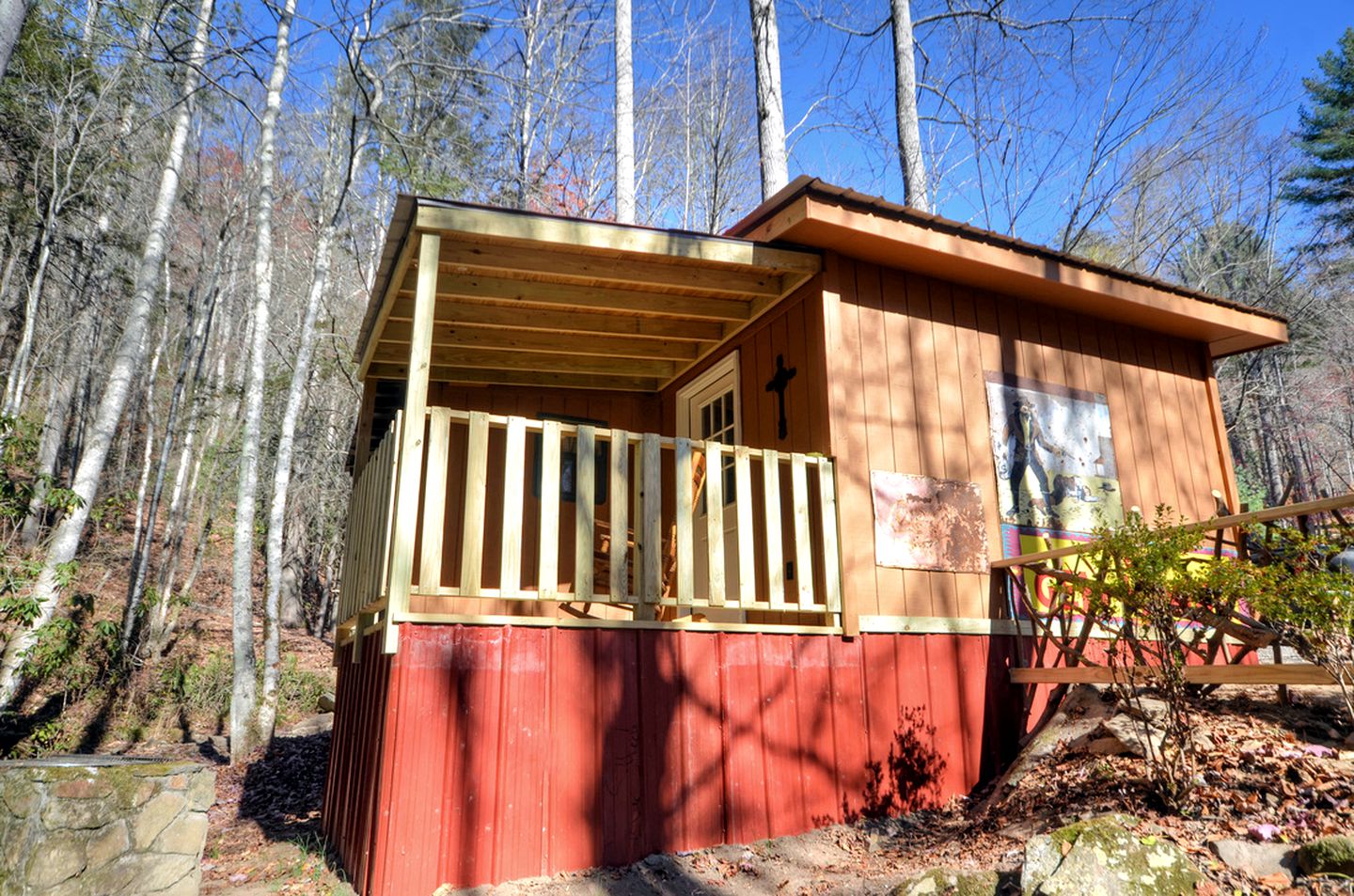 Log Cabin Getaway in the Mountains for Two near Maggie Valley, North Carolina