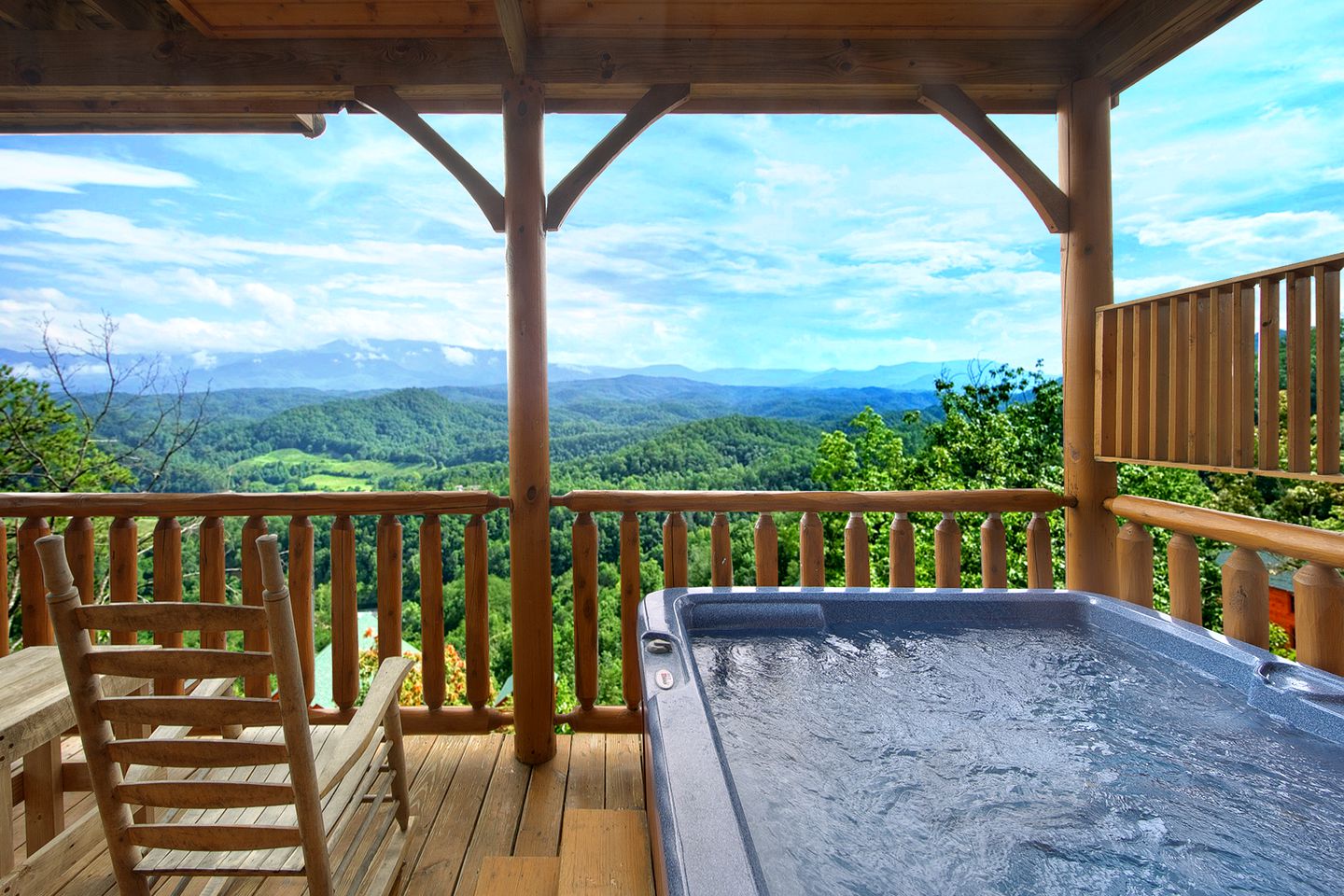 Inviting Pigeon Forge Cabin with Stunning Views