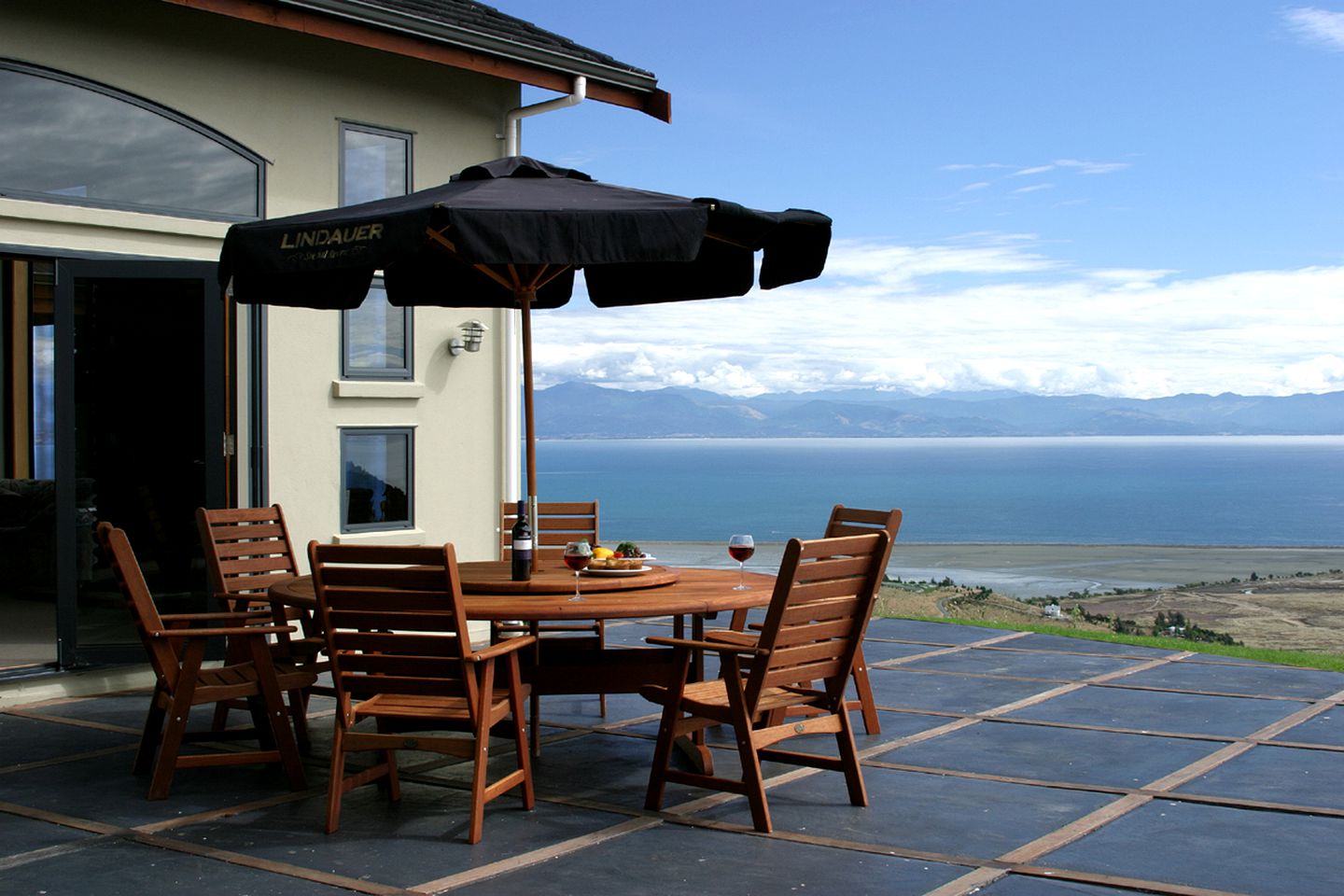 Lodge Suite with Deck Overlooking the Beautiful Tasman Bay in New Zealand