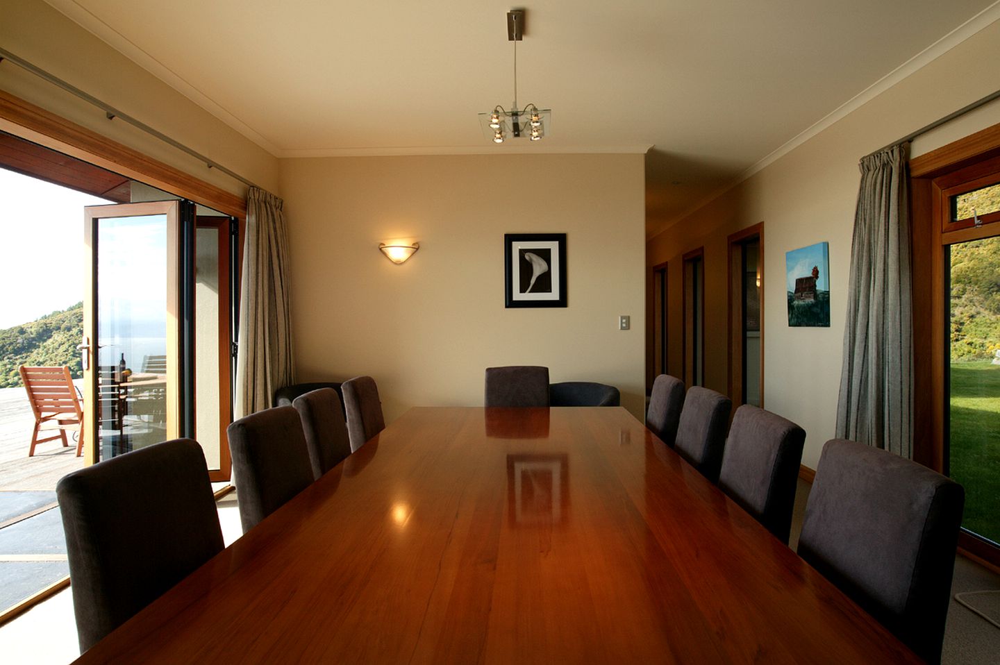 Lodge Suite with Deck Overlooking the Beautiful Tasman Bay in New Zealand