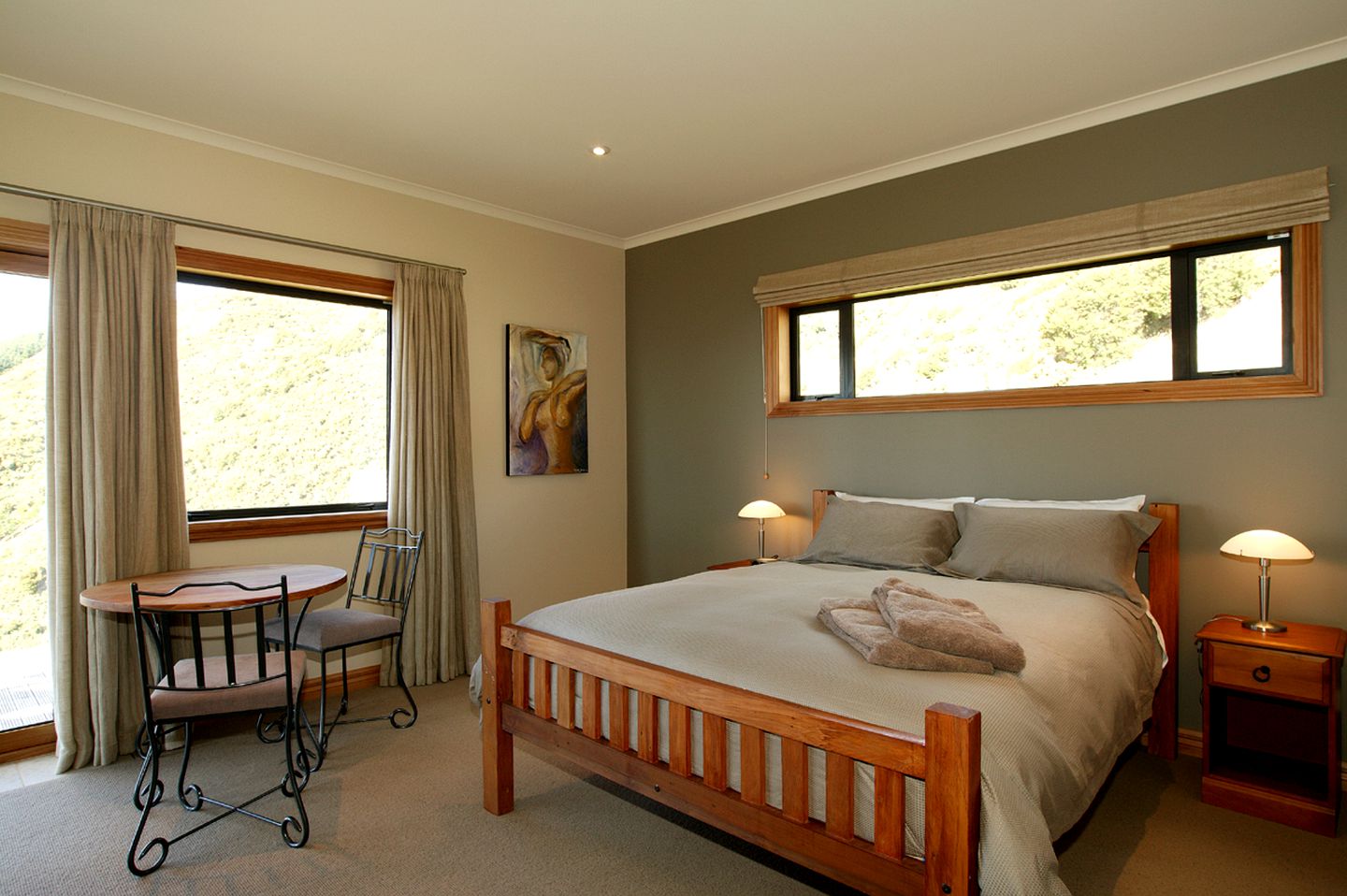 Lodge Suite with Deck Overlooking the Beautiful Tasman Bay in New Zealand