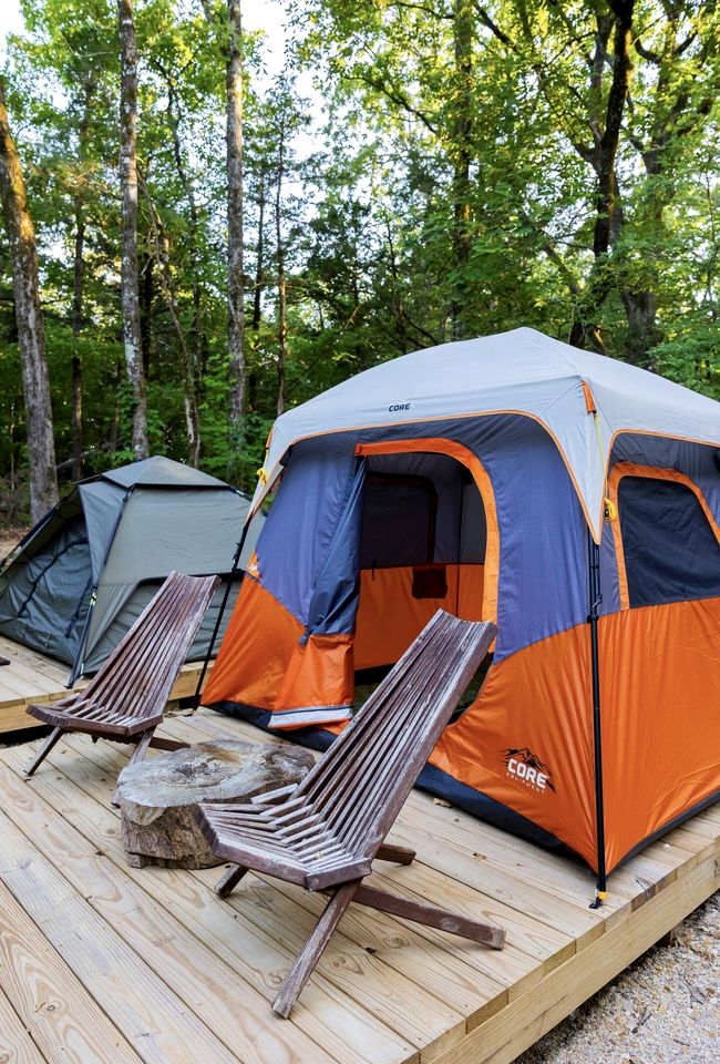 Peaceful Camping Tent Retreat with Fire Pit & Starry Skies near Honey Grove, TX