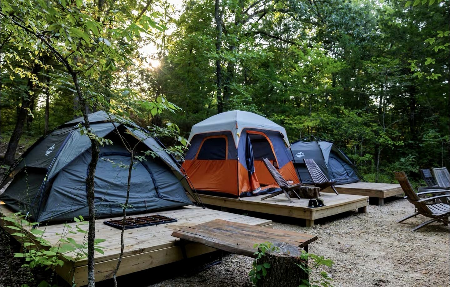 Peaceful Camping Tent Retreat with Fire Pit & Starry Skies near Honey Grove, TX