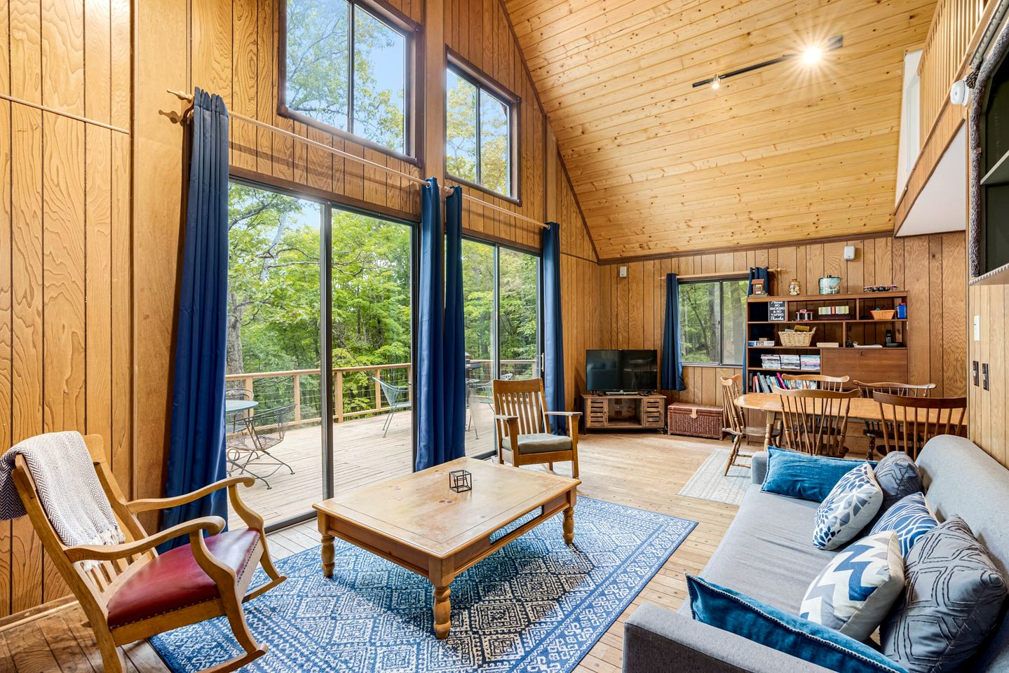 Peaceful Chalet-Cabin with a Private Lake, Hot Tub, Fire Pit and Deck at this Berkeley Springs, WV Getaway