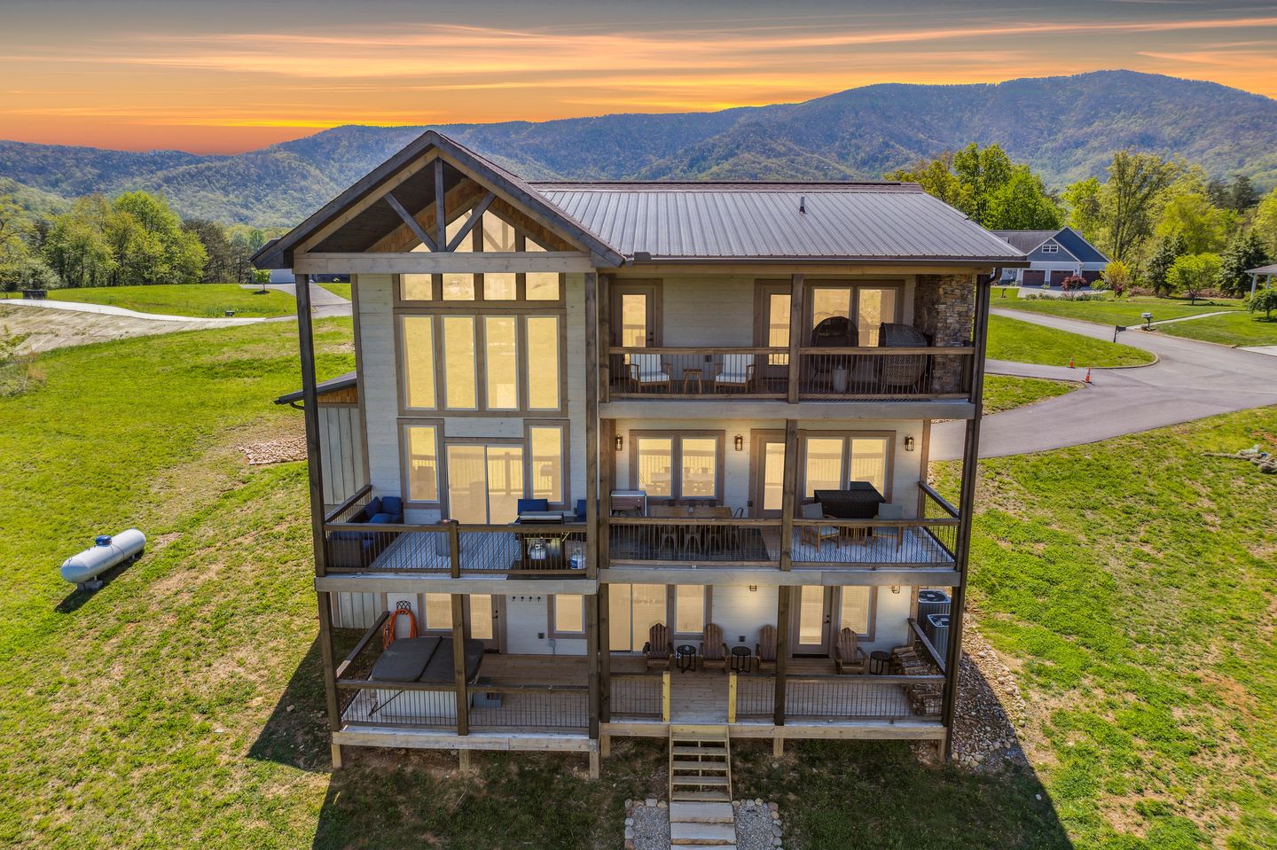 Impressive Three Level Cabin with Game and Theater Room and Countryside Views in Tennessee