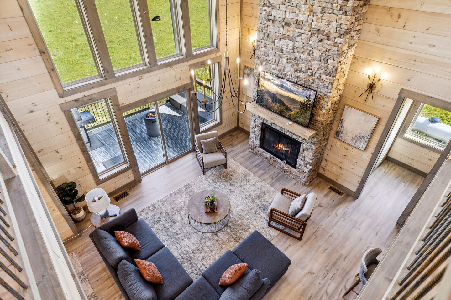 Impressive Three Level Cabin with Game and Theater Room and Countryside Views in Tennessee
