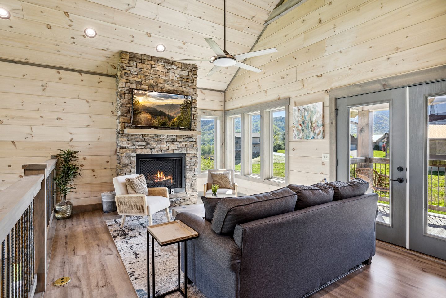 Impressive Three Level Cabin with Game and Theater Room and Countryside Views in Tennessee