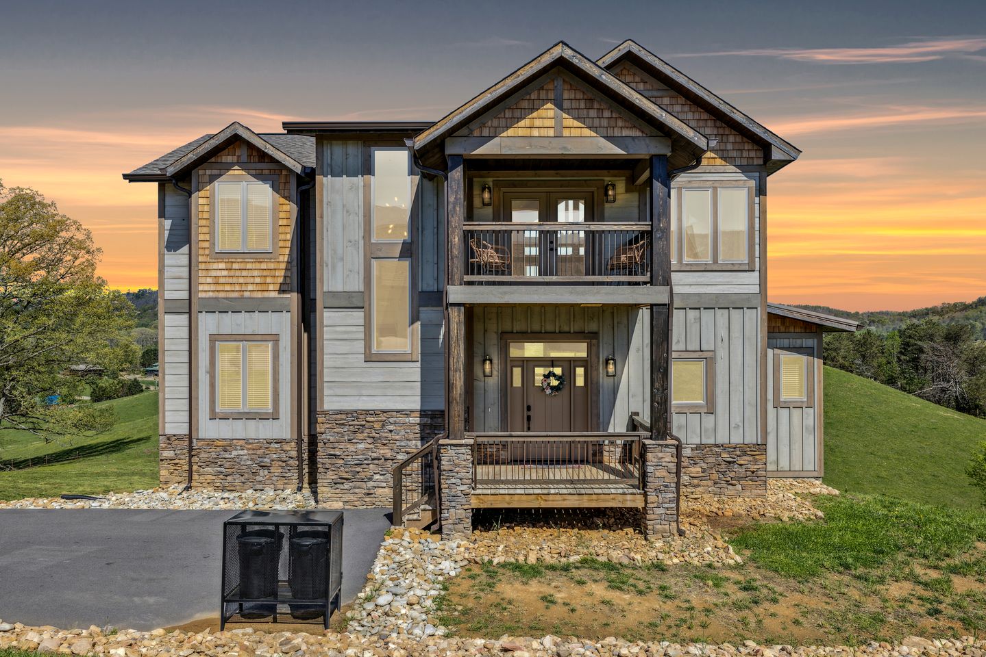 Impressive Three Level Cabin with Game and Theater Room and Countryside Views in Tennessee