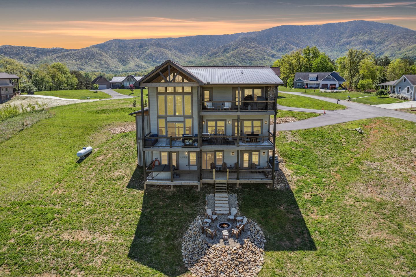 Impressive Three Level Cabin with Game and Theater Room and Countryside Views in Tennessee