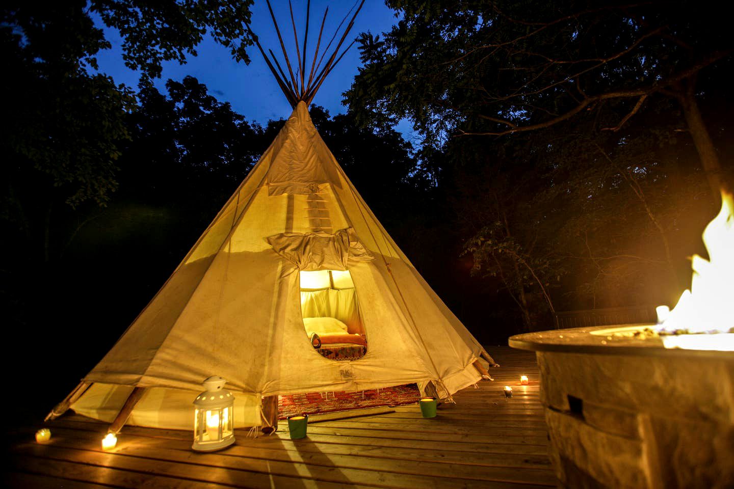 Magical Tipi Rental Perfect for a Glamping Getaway in the Missouri Ozarks