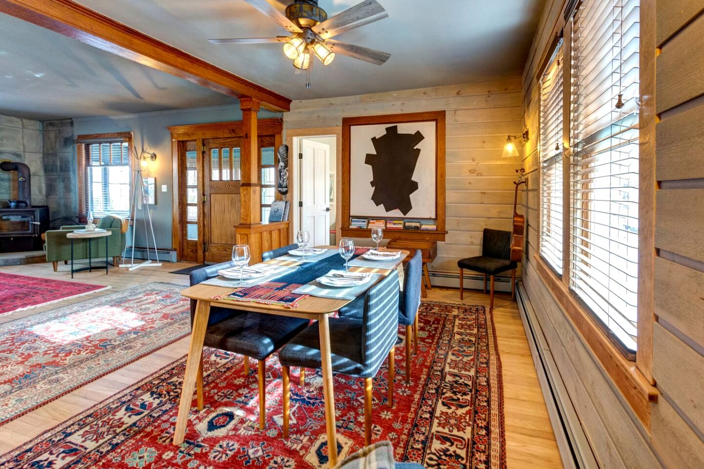 Peaceful Village Retreat with Fireplace, Deck Dining & Mountain Sunsets in Margaretville, New York